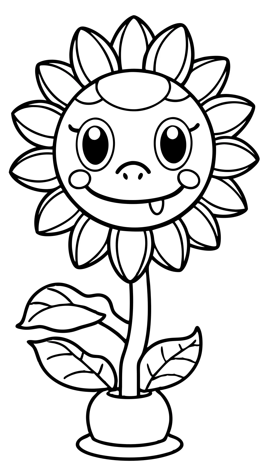 plants vs zombies plants coloring pages